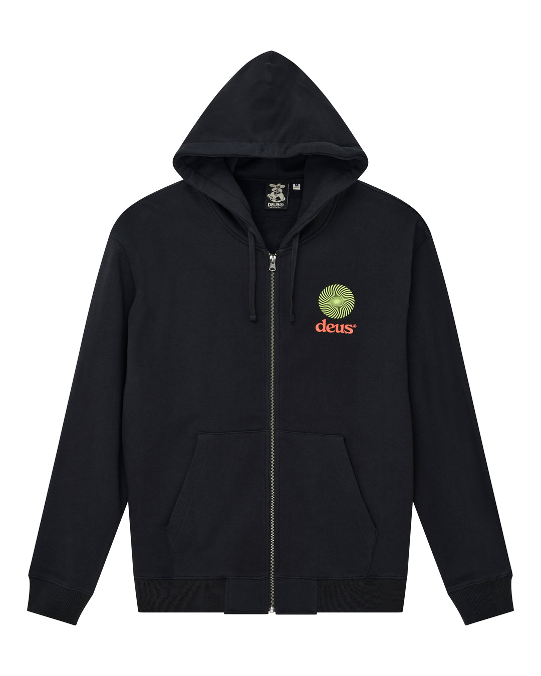 DEUS セミドライ　M ブラック 5m Sweaters | Deus Ex Machina | Strata Zip Hoodie - Black – Deus Ex