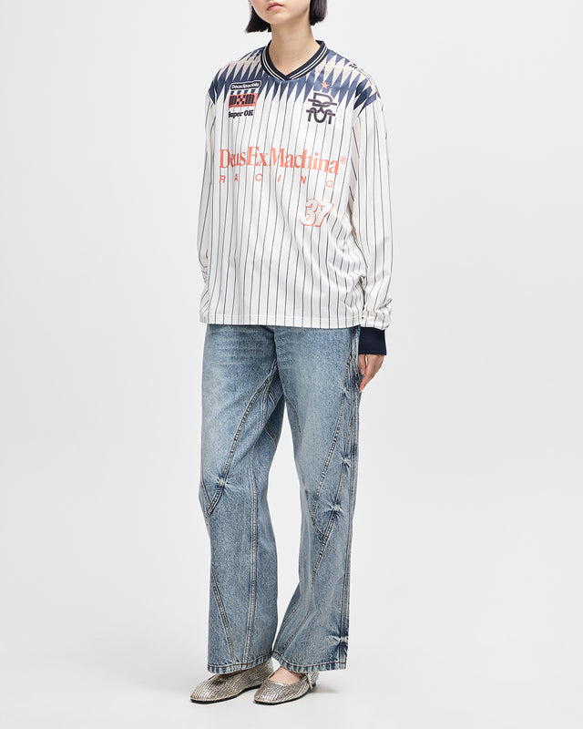 Arrii Moto Jersey - Flame Whisper White