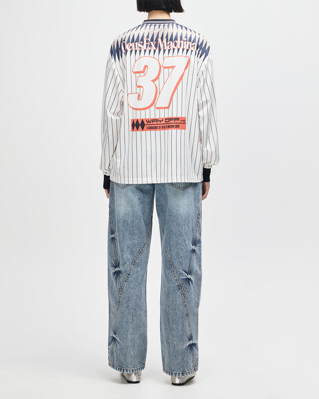 Arrii Moto Jersey - Flame Whisper White