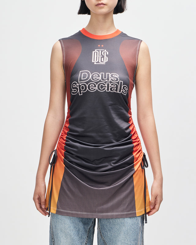 De Soleil Moto Dress - Java Sunset