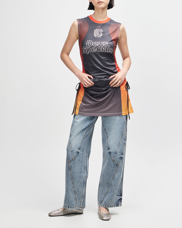 De Soleil Moto Dress - Java Sunset