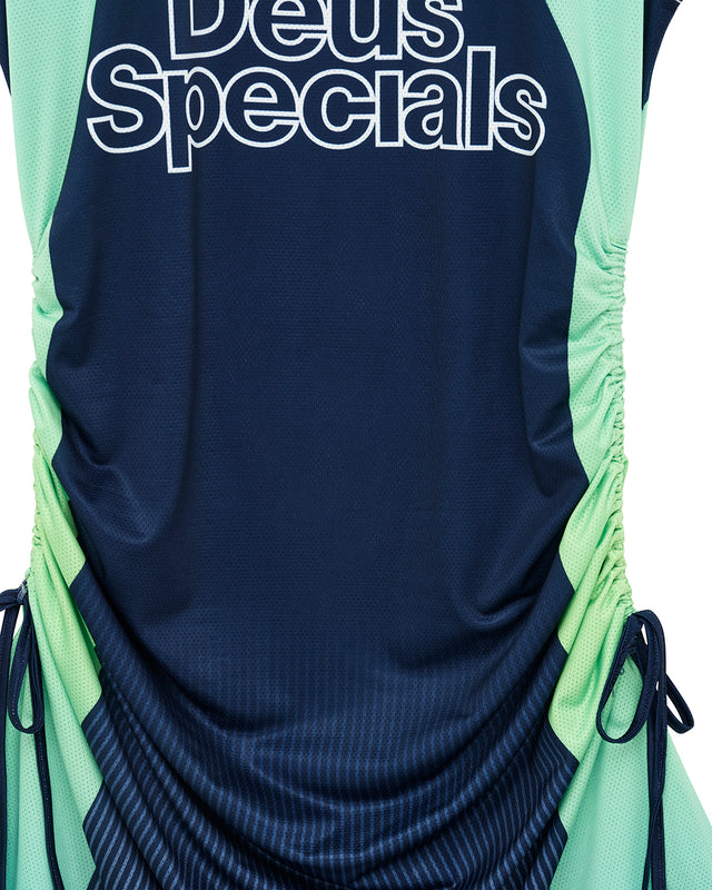 De Soleil Moto Dress - Lime Sunset