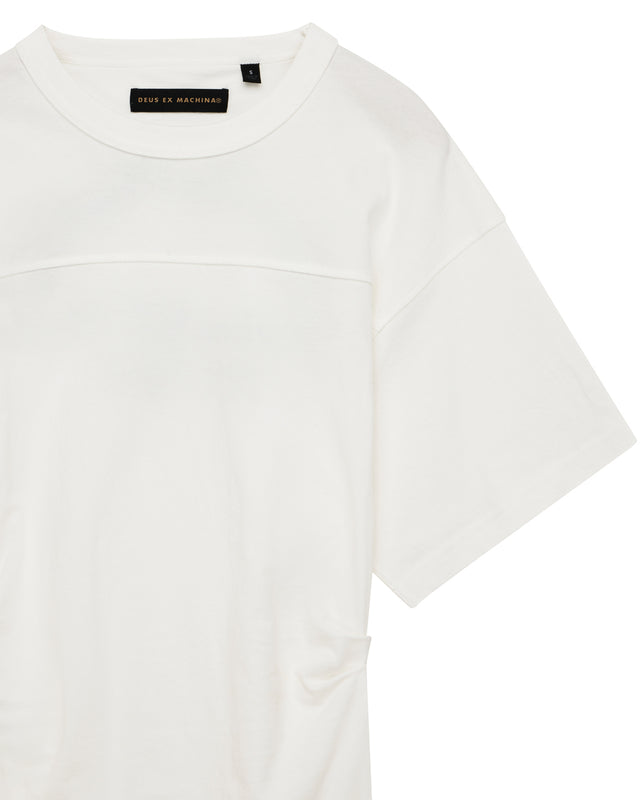 Christine Embro Tee Dress - Antique White