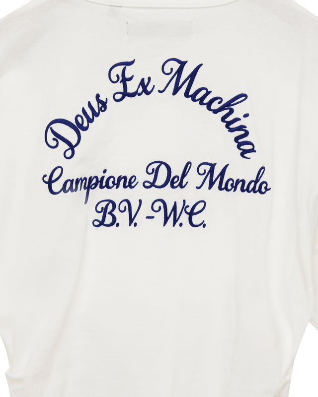 Christine Embro Tee Dress - Antique White