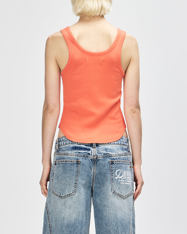 June Shield Tank - Flame Orange