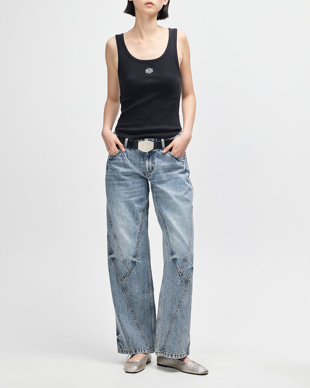 June Shield Tank - Flame Orange