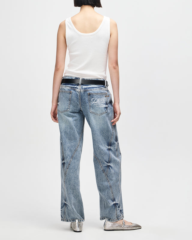 June Shield Tank - Vintage White