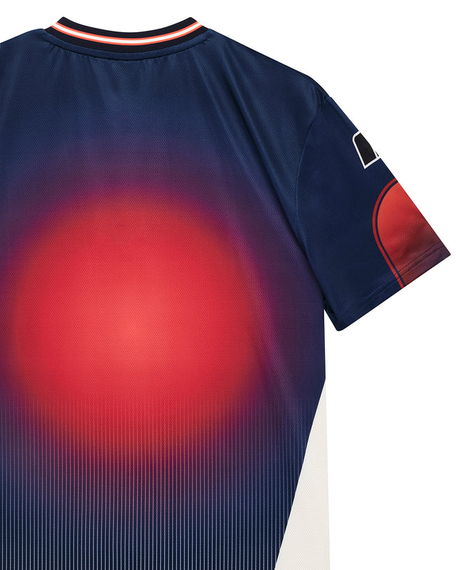 Peak Moto Tee - Oceana Flame