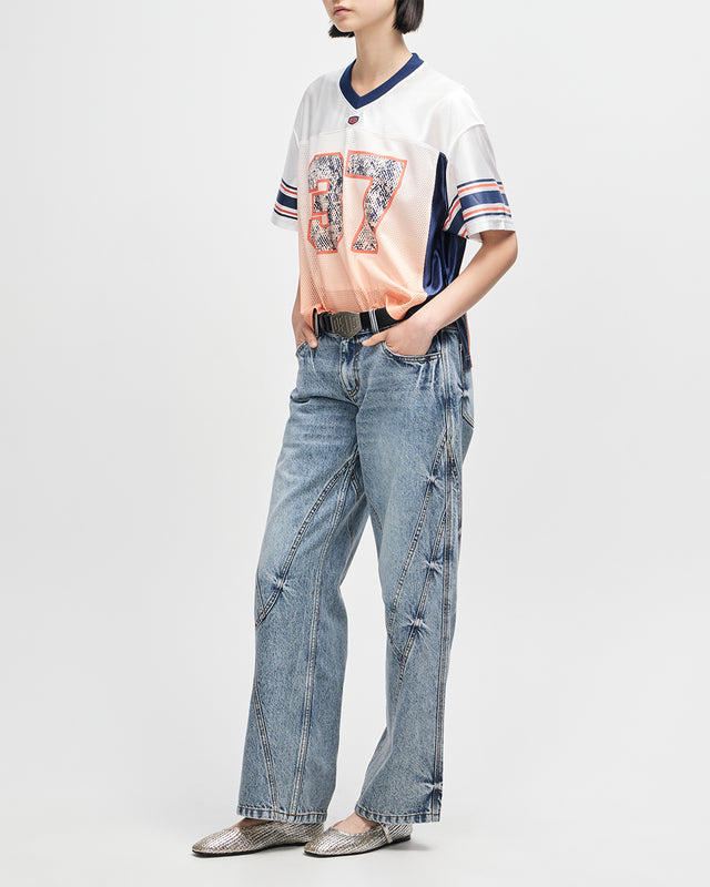 San Remo #37 Top - Flame Blanc