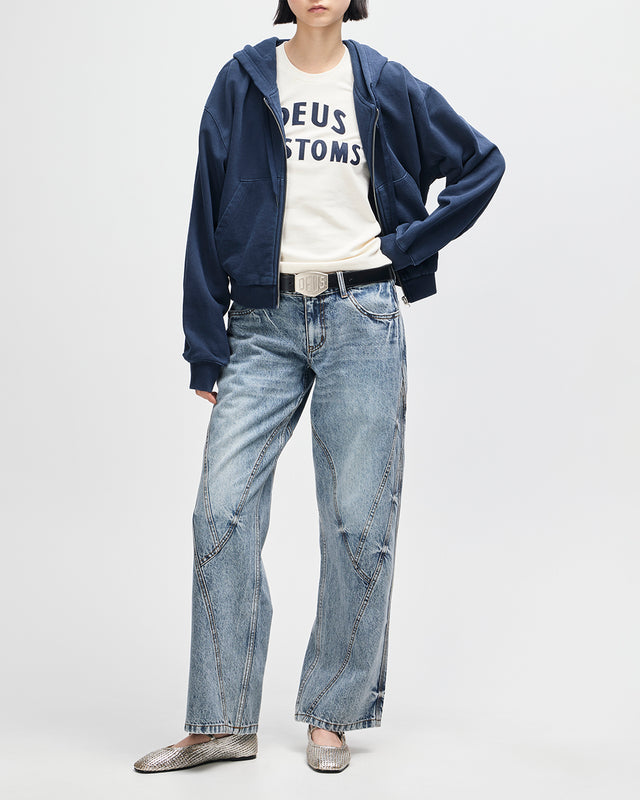 Riviera Hoodie - Indigo Snow