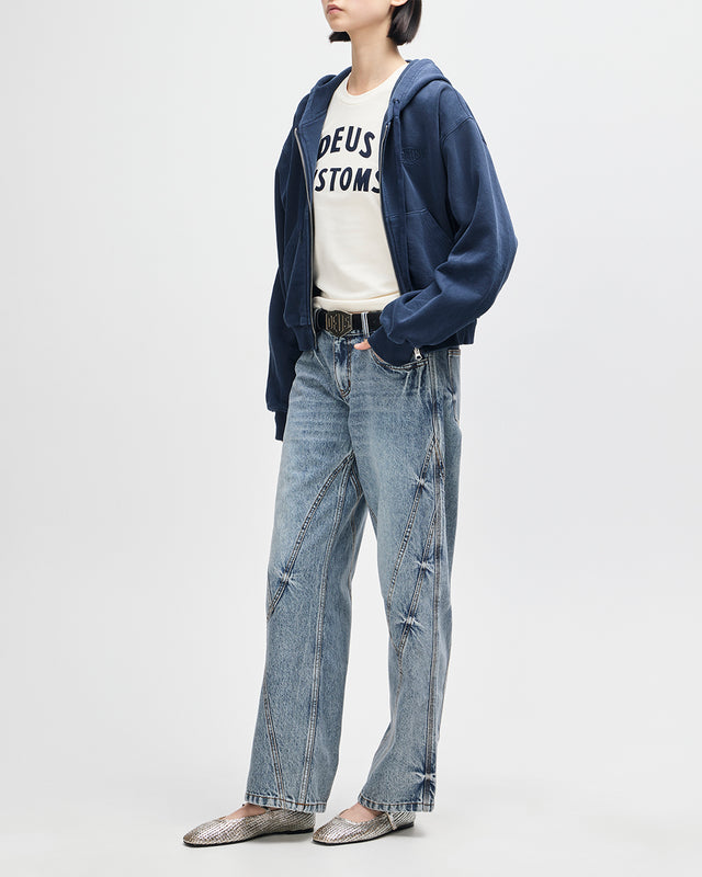 Riviera Hoodie - Indigo Snow