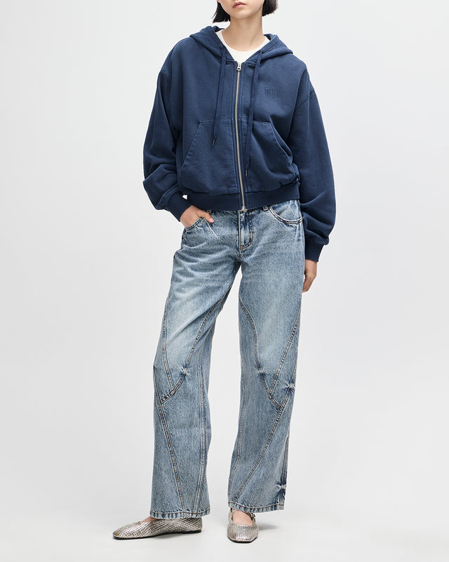 Riviera Hoodie - Indigo Snow