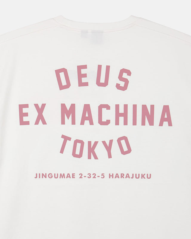 Tokyo College Address Tee - Ivory