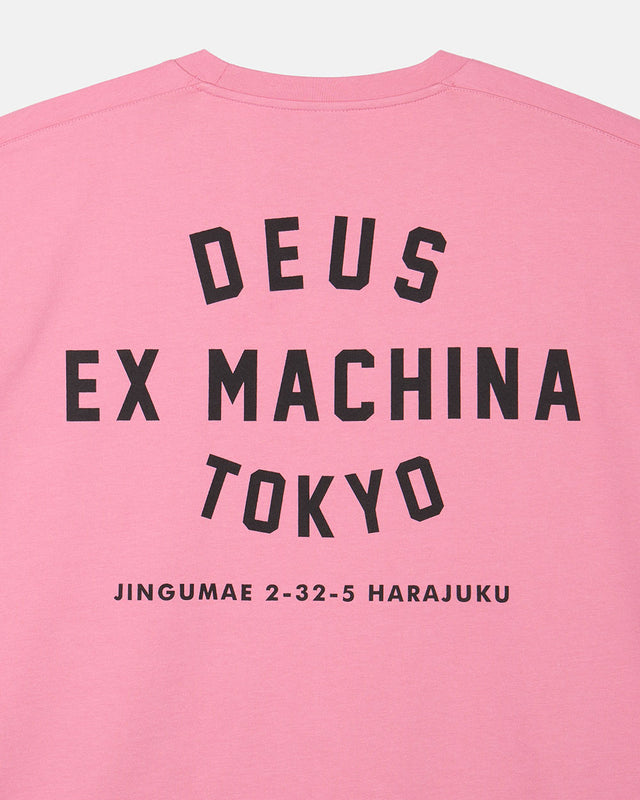 Tokyo College Address Tee - Pink
