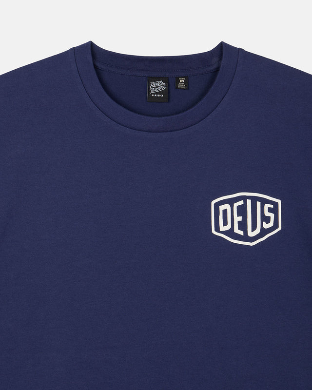 Milano College Address Tee - Blue