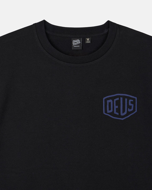 Milano College Address Tee - Black