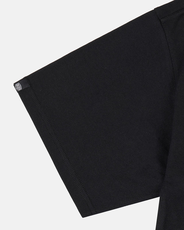 Milano College Address Tee - Black