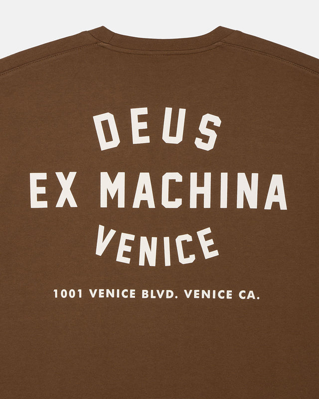Venice College Address Tee - Brown