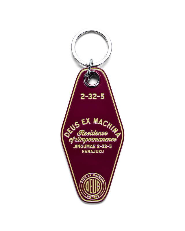 Harajuku Key Tag - Burgundy