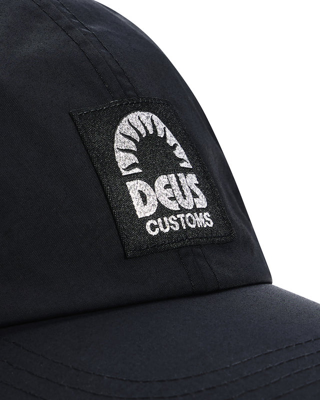 Master Stroke 4 Panel Cap (Plain) - Black