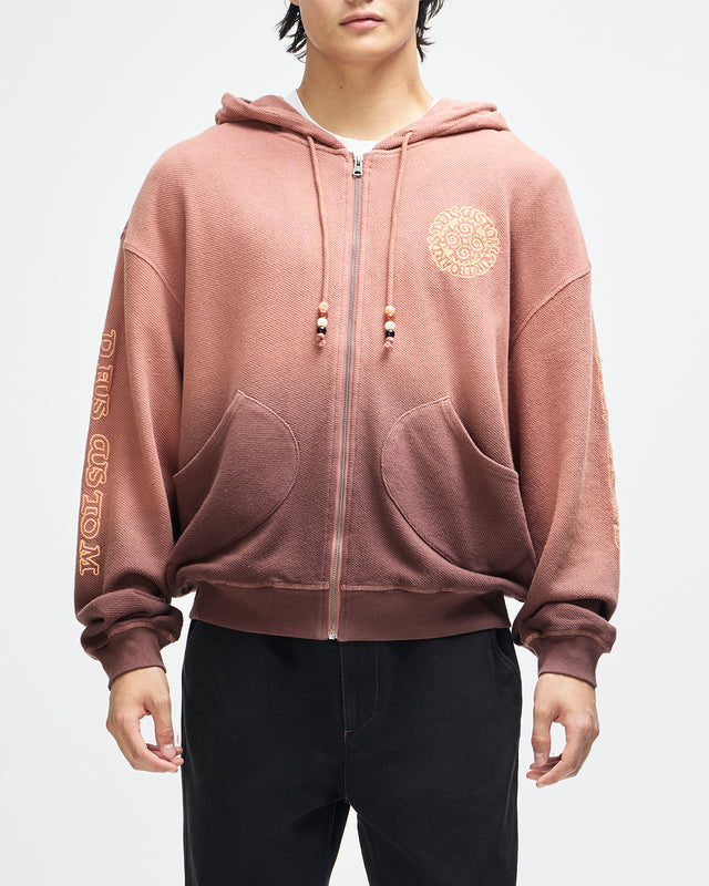 nouveau-zip-hoodie-brown-gradient