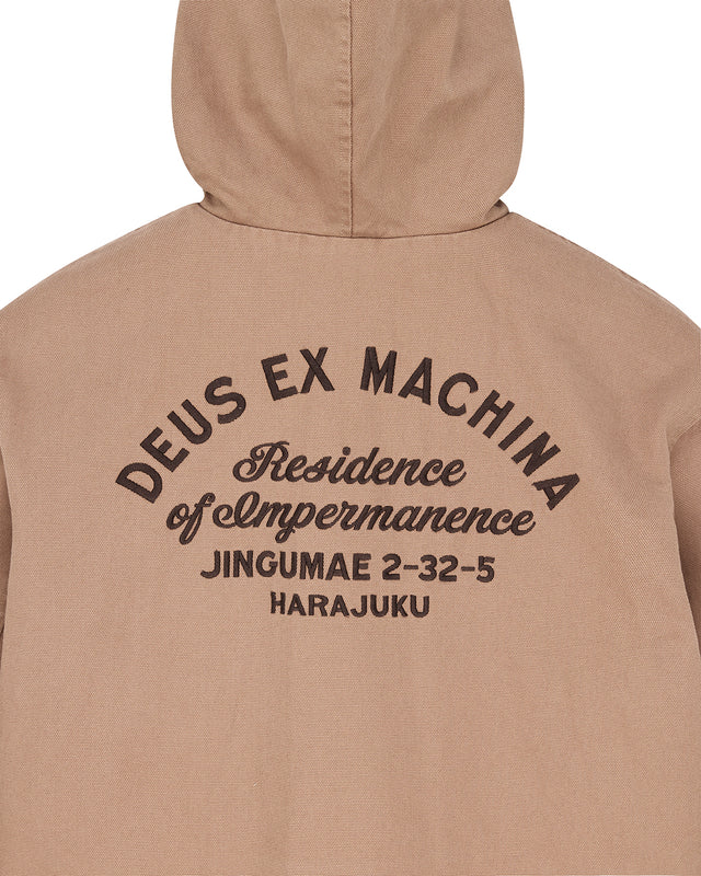 Harajuku Hooded Jacket - Camel Brown