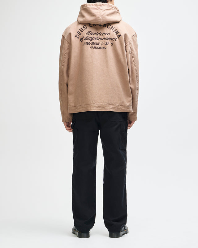 Harajuku Hooded Jacket - Camel Brown
