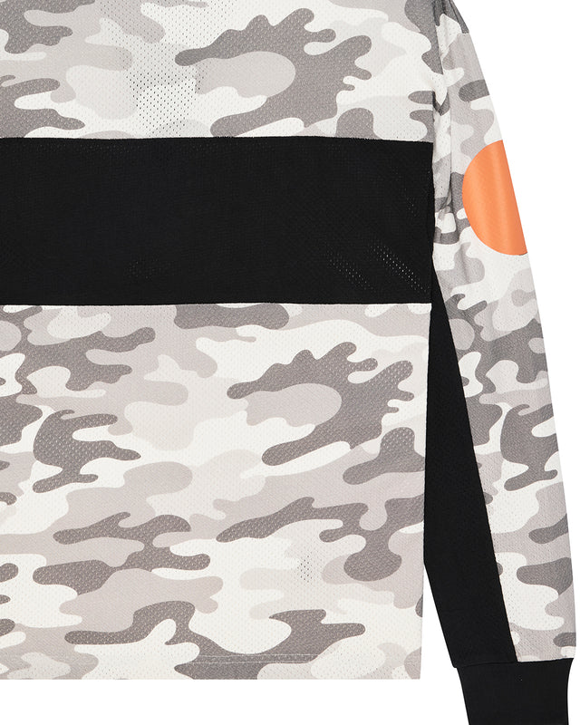 Ombre Moto Jersey - Grey Camo