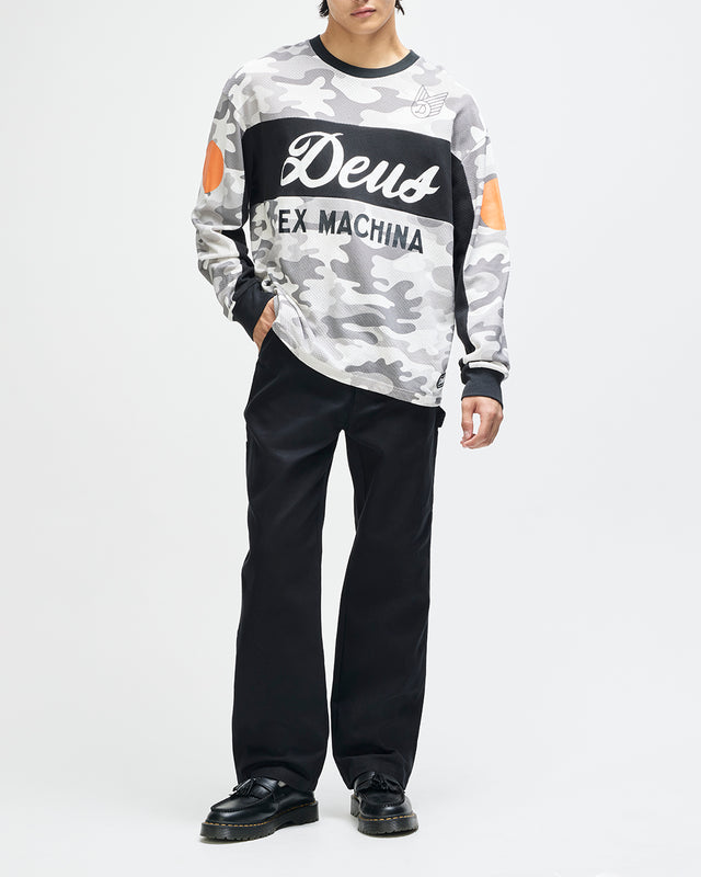 Ombre Moto Jersey - Grey Camo