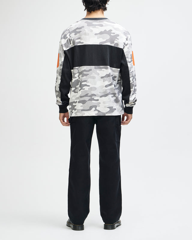 Ombre Moto Jersey - Grey Camo