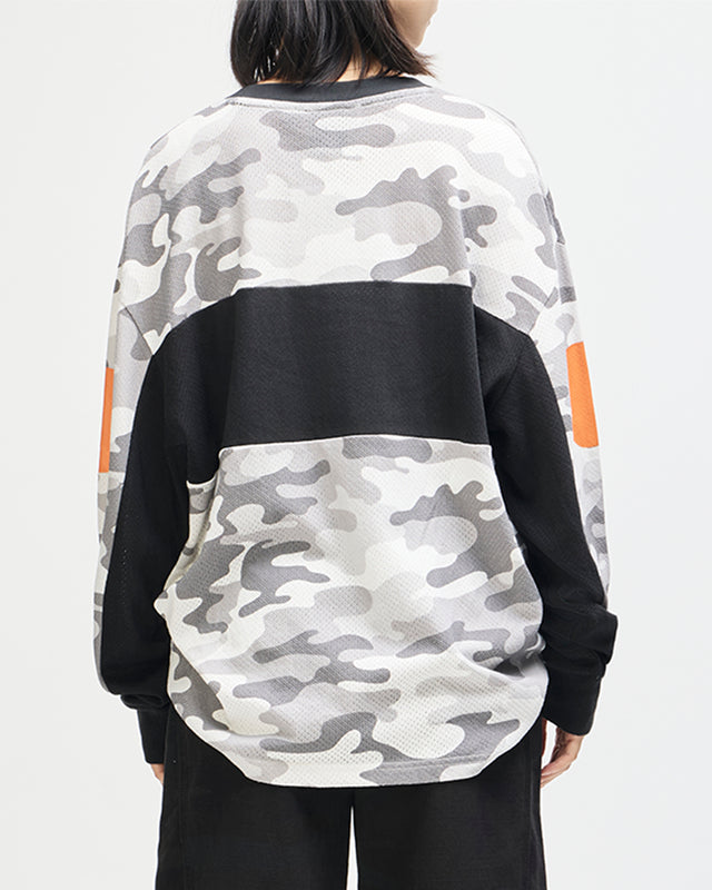 Ombre Moto Jersey - Grey Camo