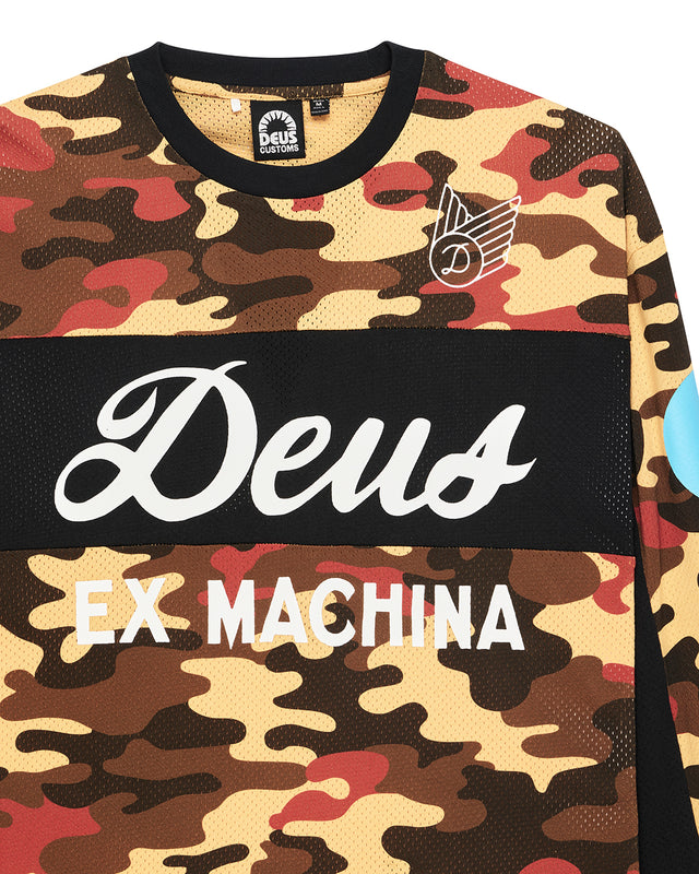 Ombre Moto Jersey - Rust Camo