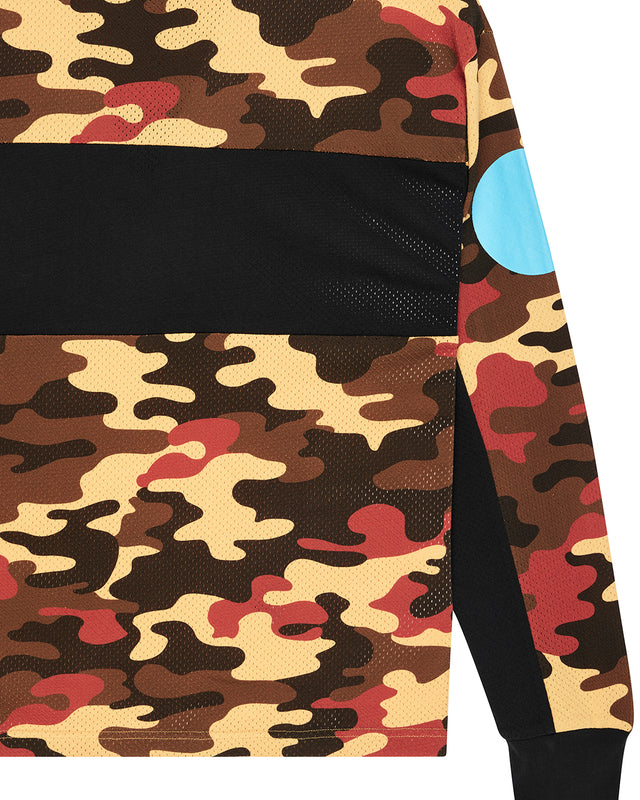 Ombre Moto Jersey - Rust Camo
