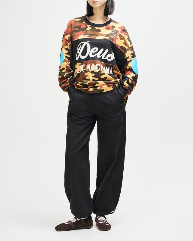 Ombre Moto Jersey - Rust Camo