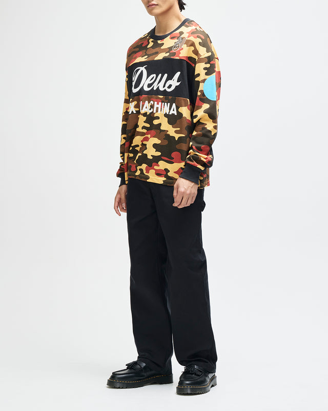 Ombre Moto Jersey - Rust Camo