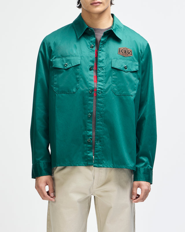 Service Ls Shirt - Racing Green