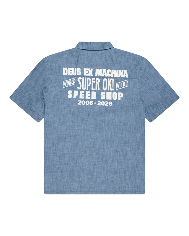 Chessboxin Shirt - Mid Indigo