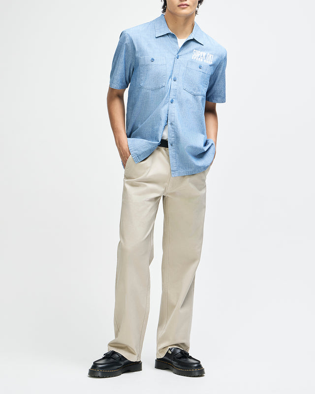 Chessboxin Shirt - Mid Indigo