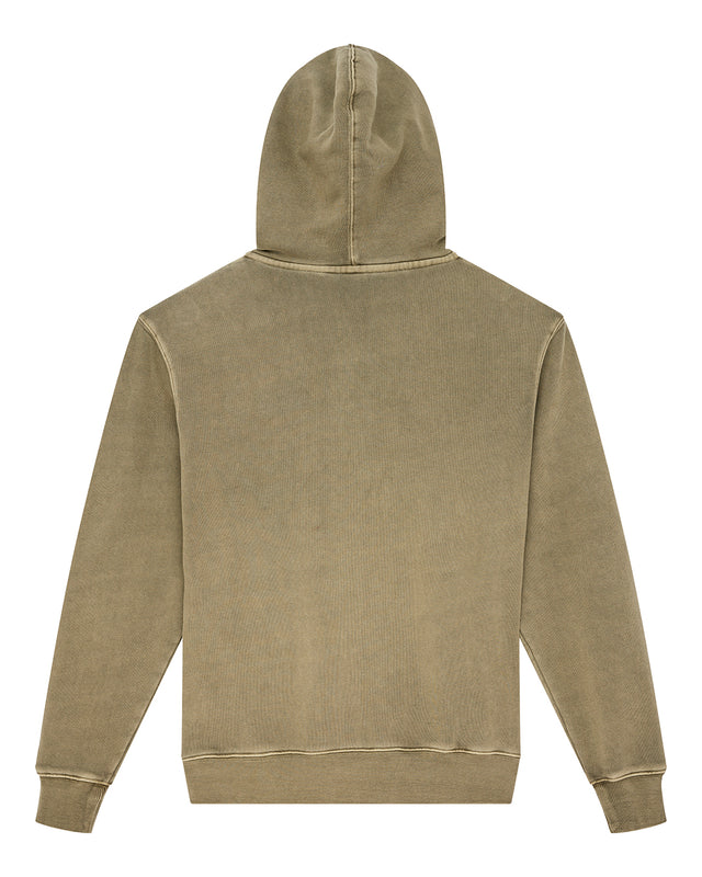 Shield Gd Zip Hoodie - Olive Green