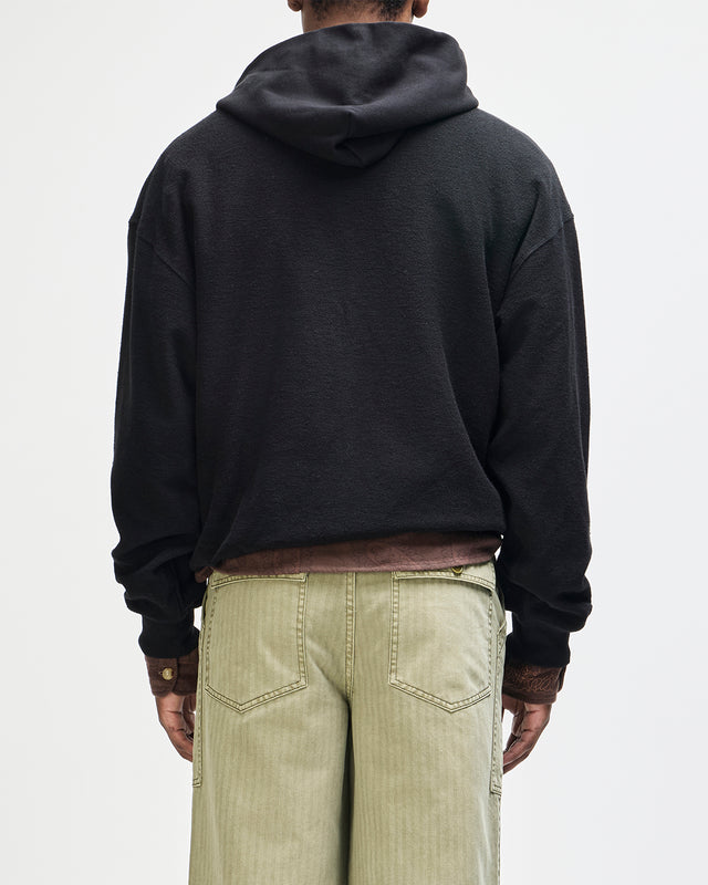 Unfinished Hoodie - Black Beauty