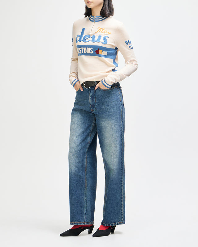 Henzen LS Knit Jersey - Tofu White