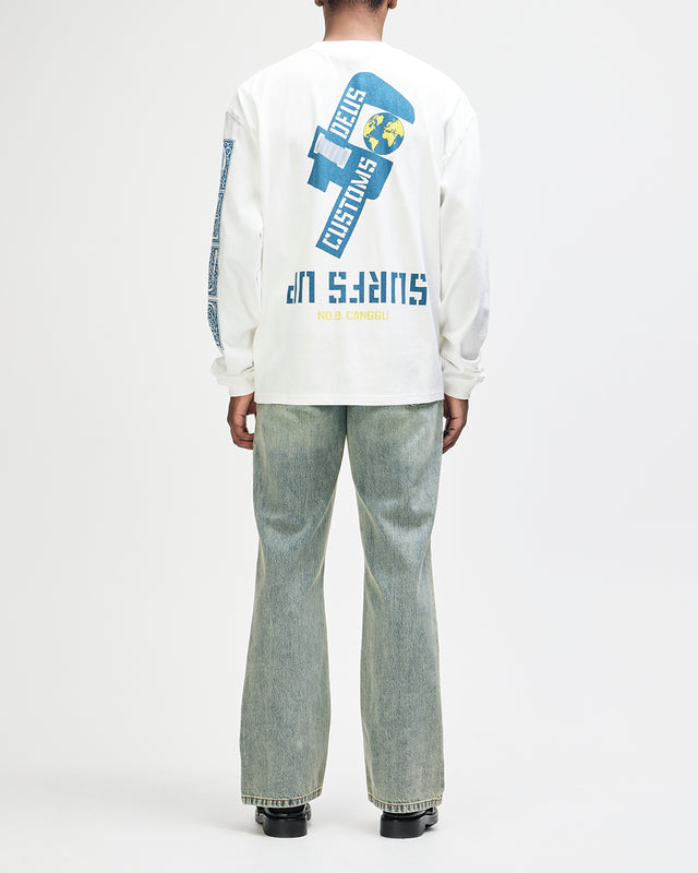 Swell Maps Os Ls Tee - Vintage White