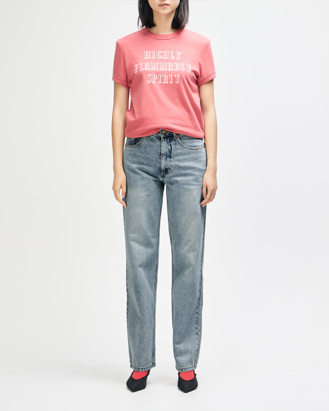 True Line Straight Jean - Washed Indigo