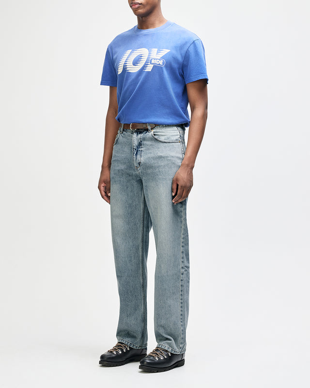 True Line Straight Jean - Washed Indigo