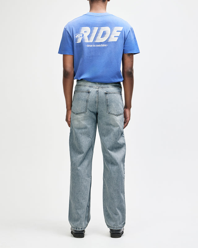 True Line Straight Jean - Washed Indigo