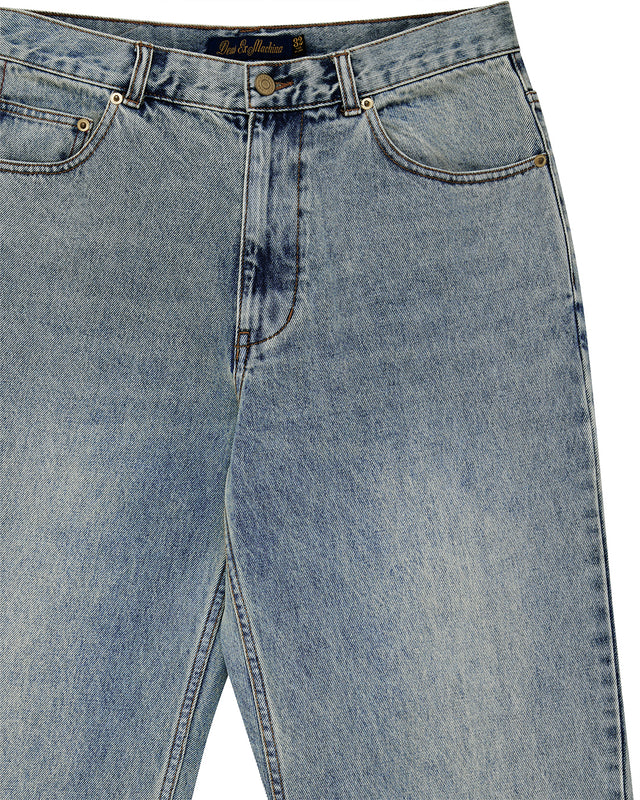 True Line Straight Jean - Washed Indigo