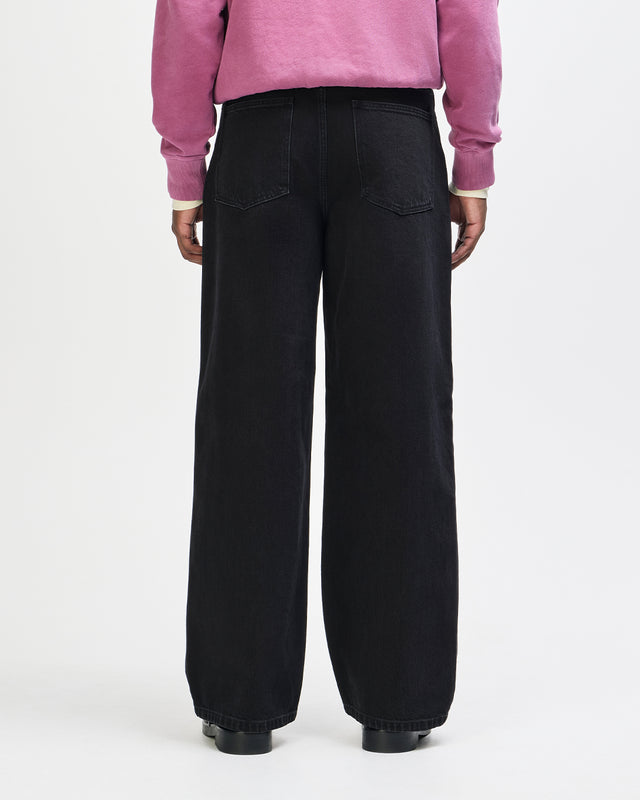 Drift Line Wide Jean - Washed Black