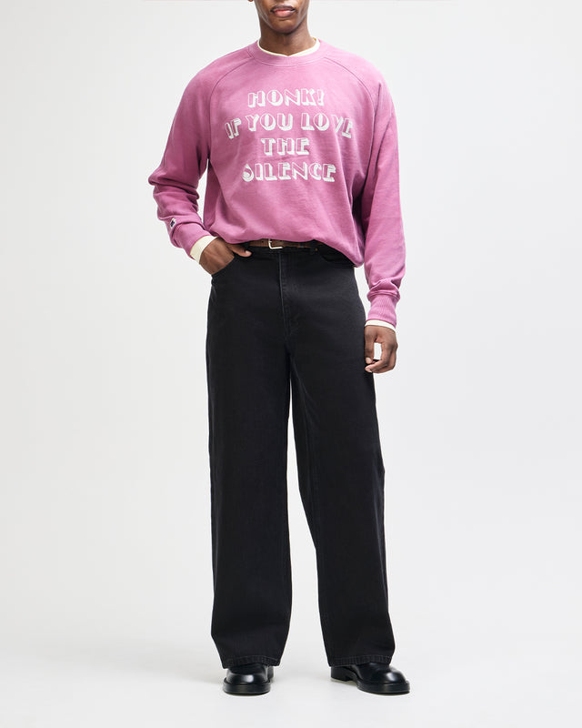 Drift Line Wide Jean - Washed Black