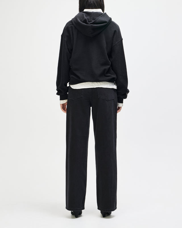 Drift Line Wide Jean - Washed Black
