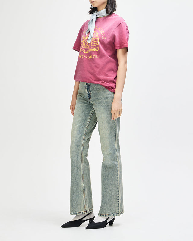 Curve Line Bootcut Jean - Dirty Denim